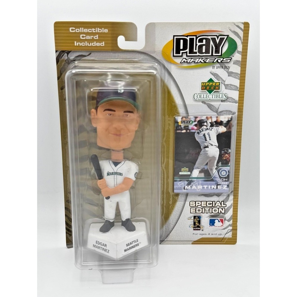 Edgar Martinez Bobblehead Playmakers Upper Deck Mariners Sealed w/ Card
